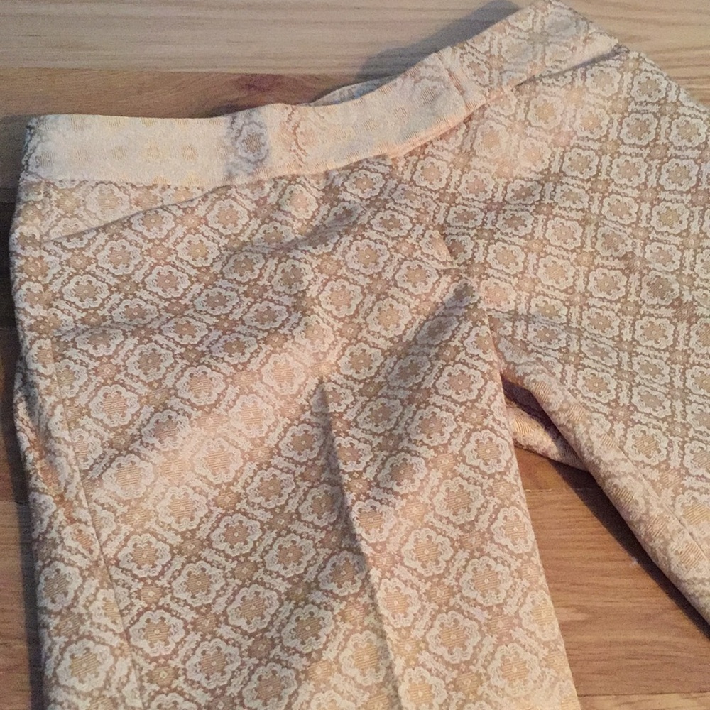 Hiliger Gold Brocade Pants - 2